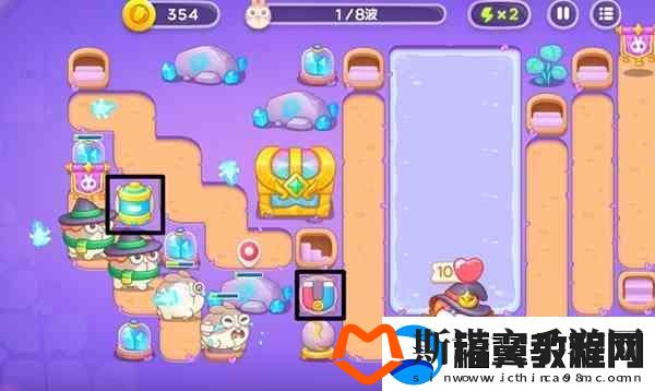 保卫萝卜4阿波与魔法宝藏第99关通关教学