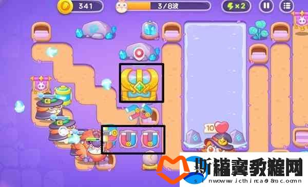 保卫萝卜4阿波与魔法宝藏第99关通关教学