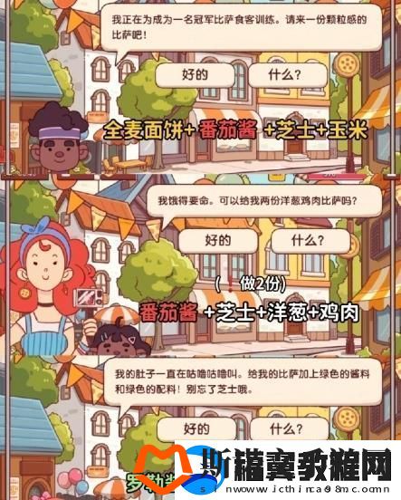 可口的比萨十周年餐车第1关通关攻略