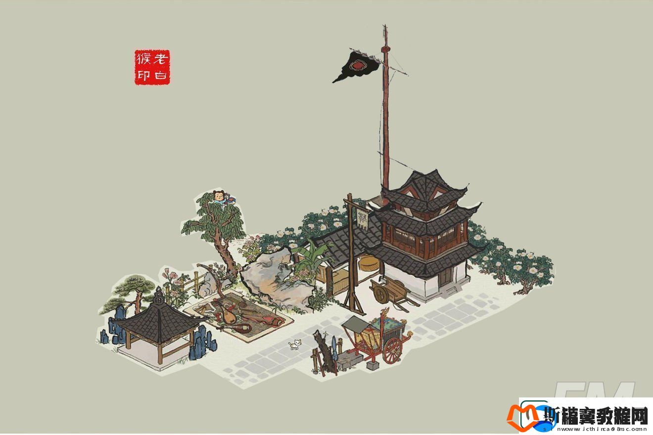 江南百景图街边演出布局方案
