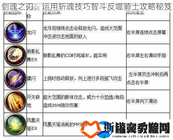 剑魂之刃：运用斩魂技巧智斗反噬骑士攻略秘笈