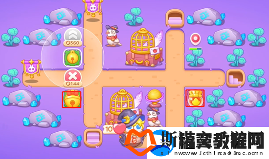 保卫萝卜4阿波与魔法宝藏第57关通关攻略