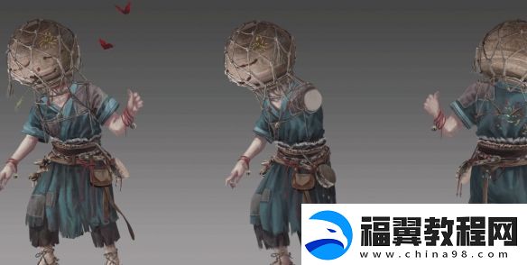 明末：渊虚之羽新角色原画：衣着褴褛的神秘人物
