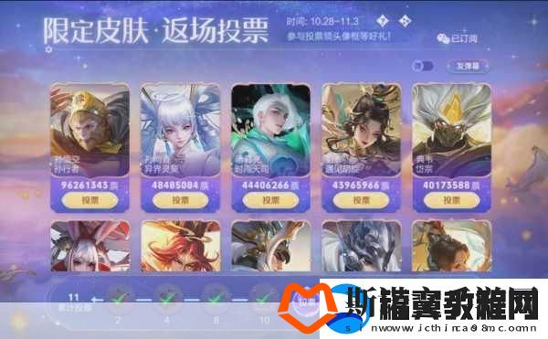 王者荣耀年度皮肤盛宴