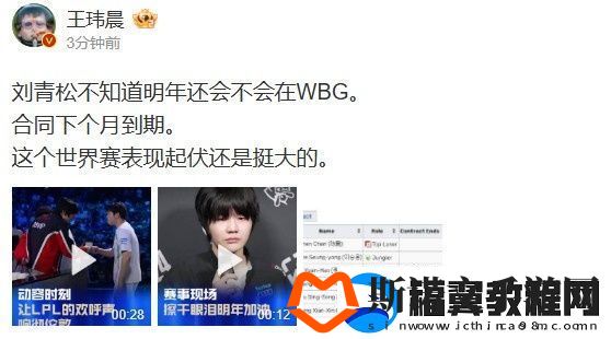 媒体人评刘青松WBG合同