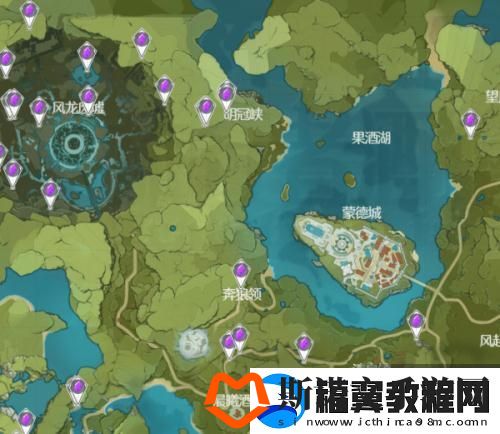 原神紫色采集物紫色生物拍摄坐标分享